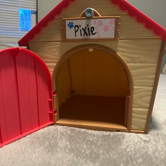 Red and Tan Dog House Toy - Picture 2 of 2